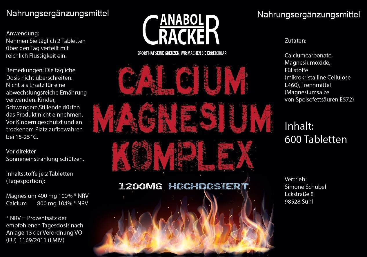 Calcium Magnesium Komplex600 Tabletten Anabol Cracker